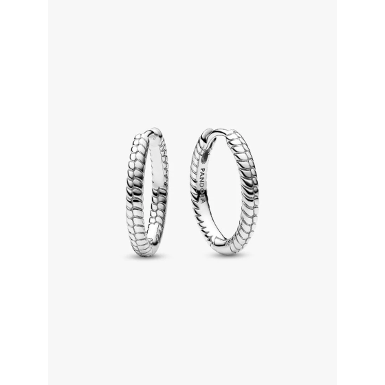 Pandora Moments Small Charm Hoop Earrings