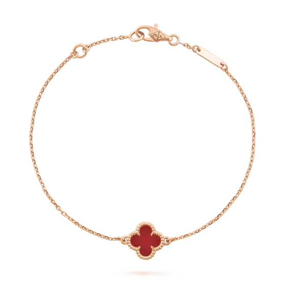 Van Cleef & Arpels Sweet Alhambra bracelet Carnelian