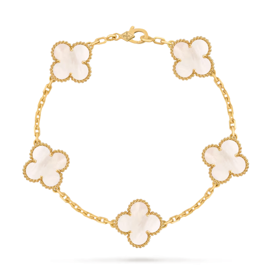 Van Cleef & Arpels Vintage Alhambra bracelet, 5 motifs Mother-of-pearl