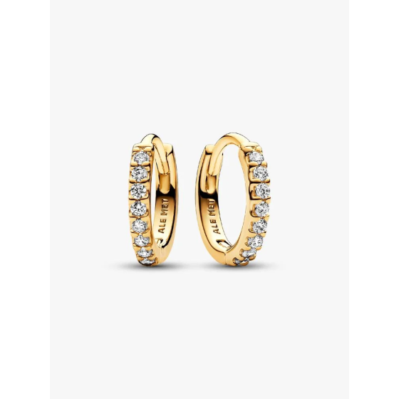 PANDORA Sparkling Huggie Hoop Earrings