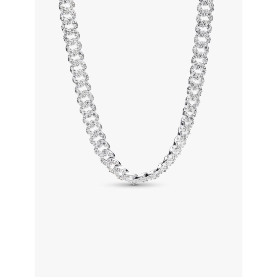 PANDORA Pavé Cuban Chain Necklace